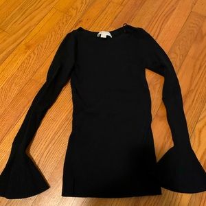 Michael Kors black sweater with bell sleeves